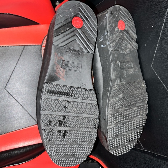 HUNTER LOGO RAIN BOOTS -size 9 - Picture 4 of 6